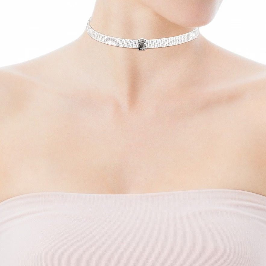 Choker Tous en color blanco