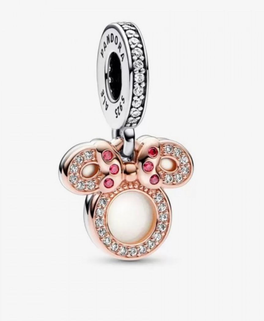 Charm tematico Minnie Mouse rose gold