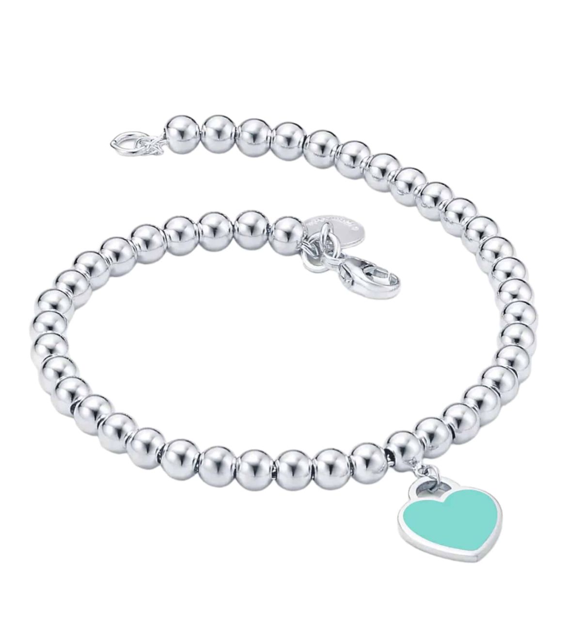 Brazalete Cuentas Con Corazon turquesa Tiffany & Co.