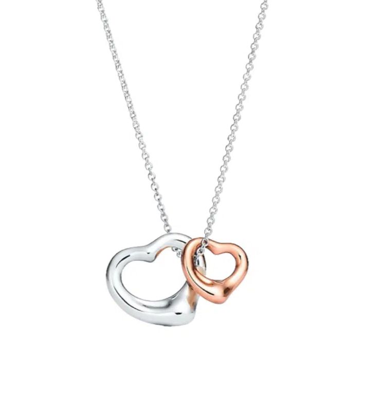 Collar Open Heart Rose Tiffany&co