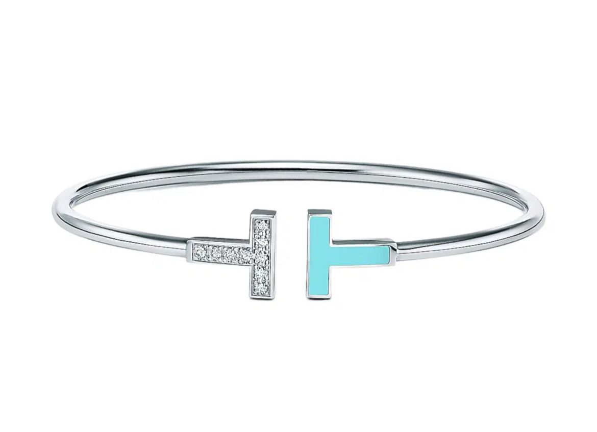 Brazalete delgado Tiffany doble T