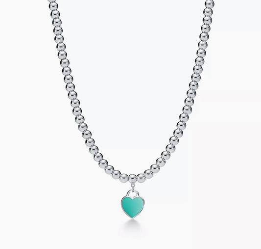 Collar Return to Tiffany con cuentas Turquesa