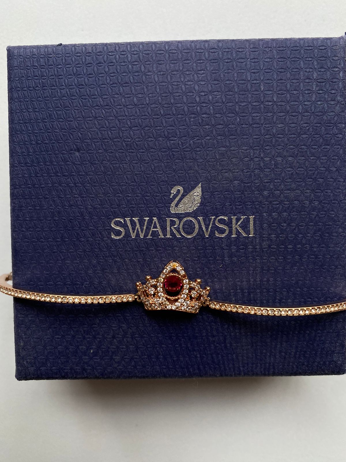 Brazalete Swarovski Corona oro rosa