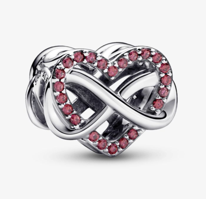 Charm corazon rojo infinito pandora