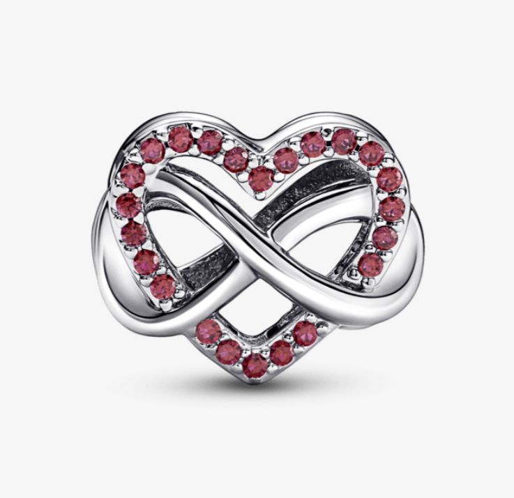 Charm corazon rojo infinito pandora