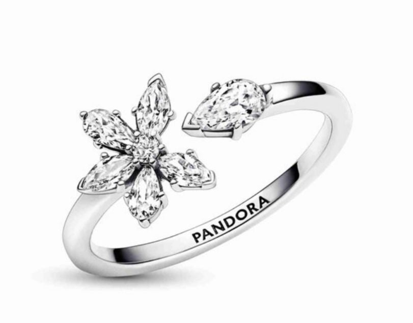 Anillo Pandora abierto Herbario Brillante