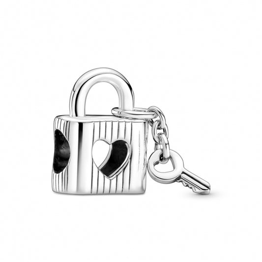 Charm Candado y llave de corazón