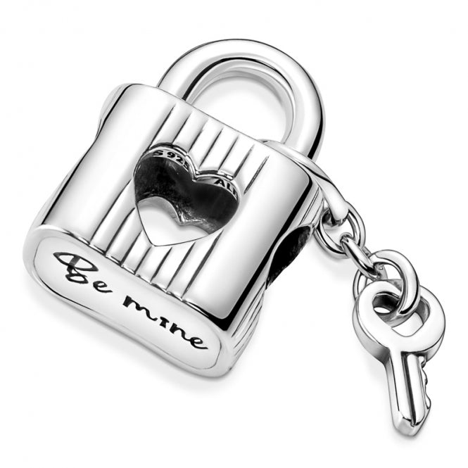 Charm Candado y llave de corazón