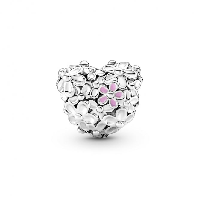 Charm "Corazón de margaritas para mamá"
