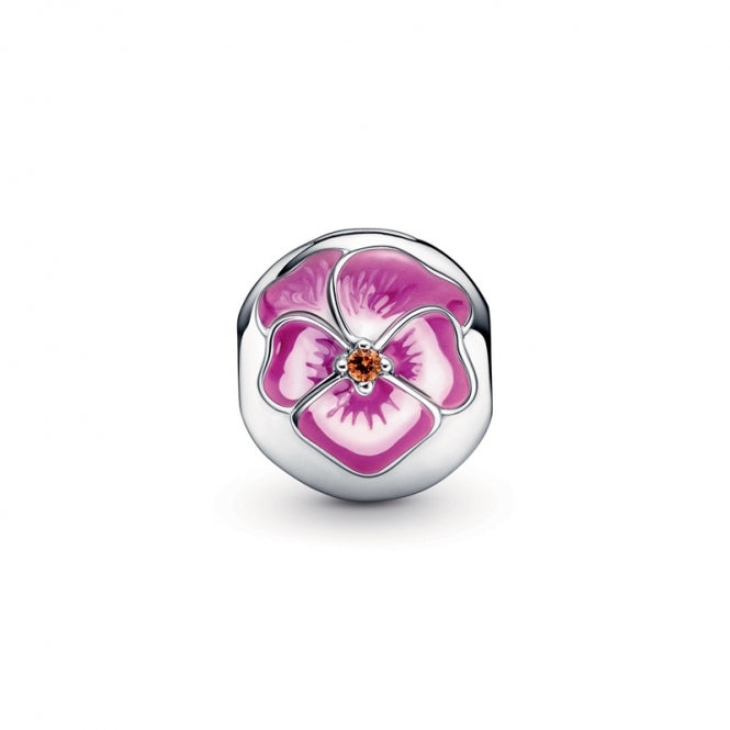 Charm "Flor de pensamiento clip"