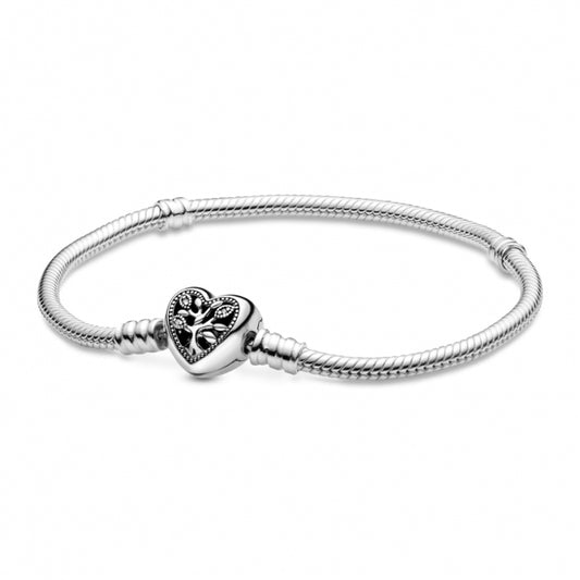 Brazalete cadena de serpiente árbol de corazón