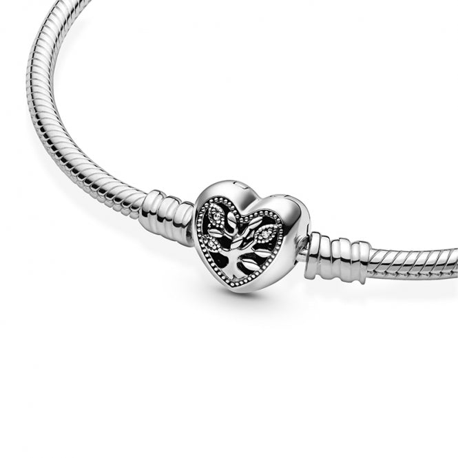 Brazalete cadena de serpiente árbol de corazón