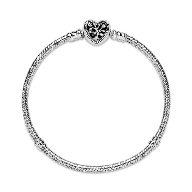 Brazalete cadena de serpiente árbol de corazón