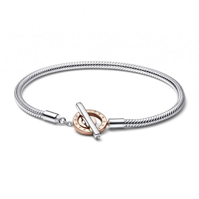 Brazalete cadena de serpiente con barra en T