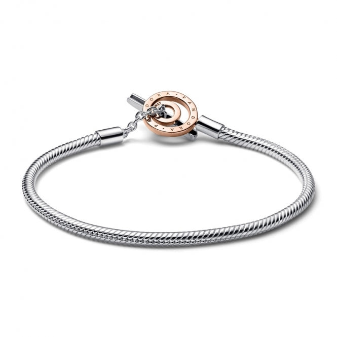 Brazalete cadena de serpiente con barra en T