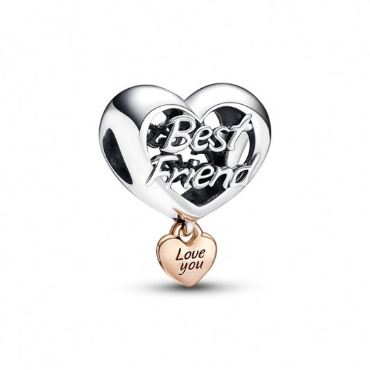 Charm corazón mejor amigo