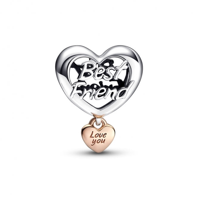 Charm corazón mejor amigo