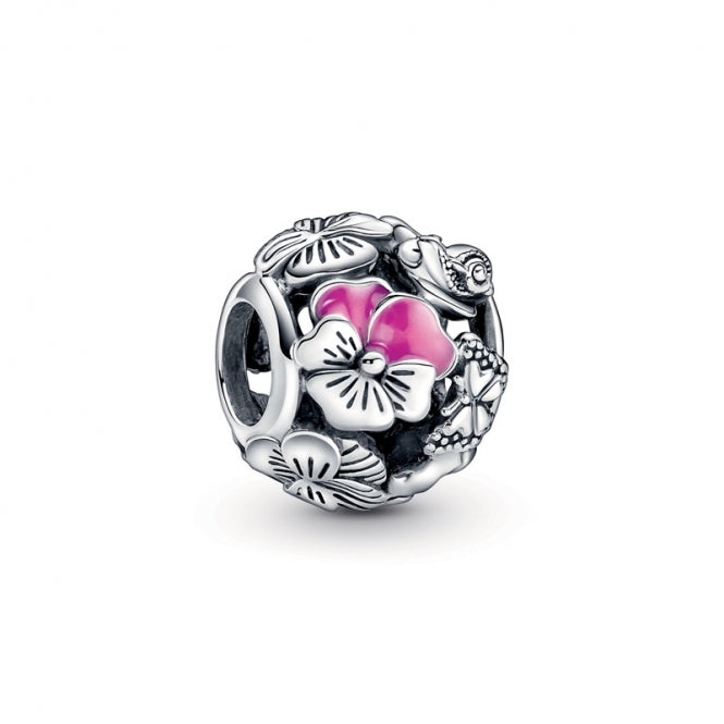 Charm "Flor de pensamiento amigos"