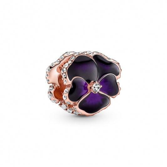 Charm "Flor de pensamiento morada"