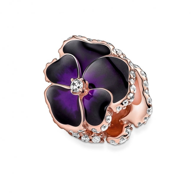Charm "Flor de pensamiento morada"