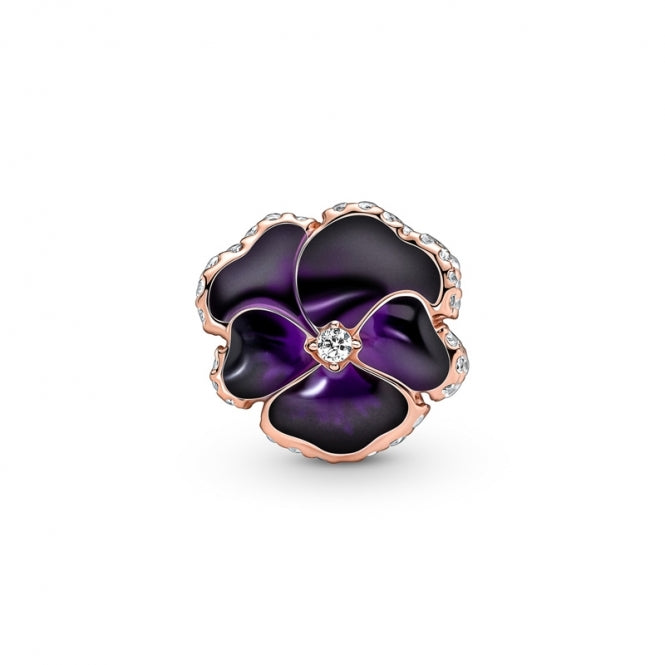 Charm "Flor de pensamiento morada"